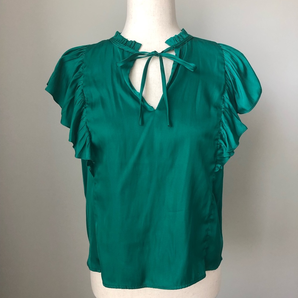 Mango ruffled blouse